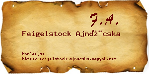 Feigelstock Ajnácska névjegykártya